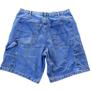 Canyon River Blues Mens 34 Carpenter Denim Shorts Blue Medium Wash Baggy